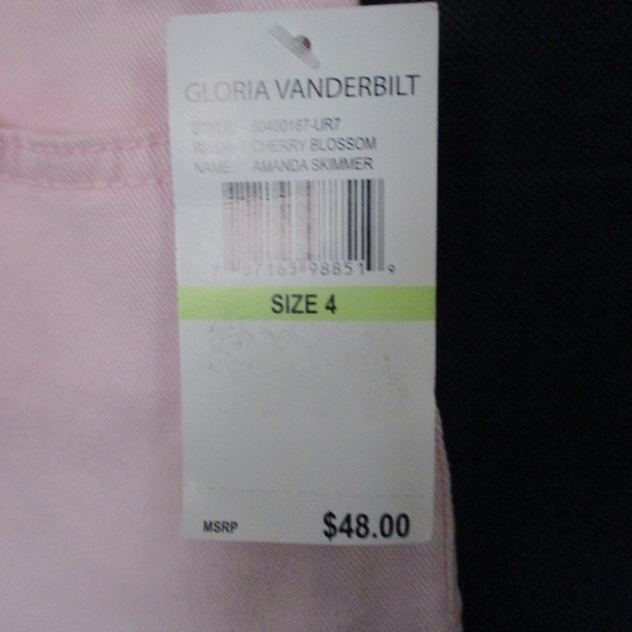 GLORIA VANDERBILT pink Skimmer - sz 4 - $48.00 - Picture 2 of 4